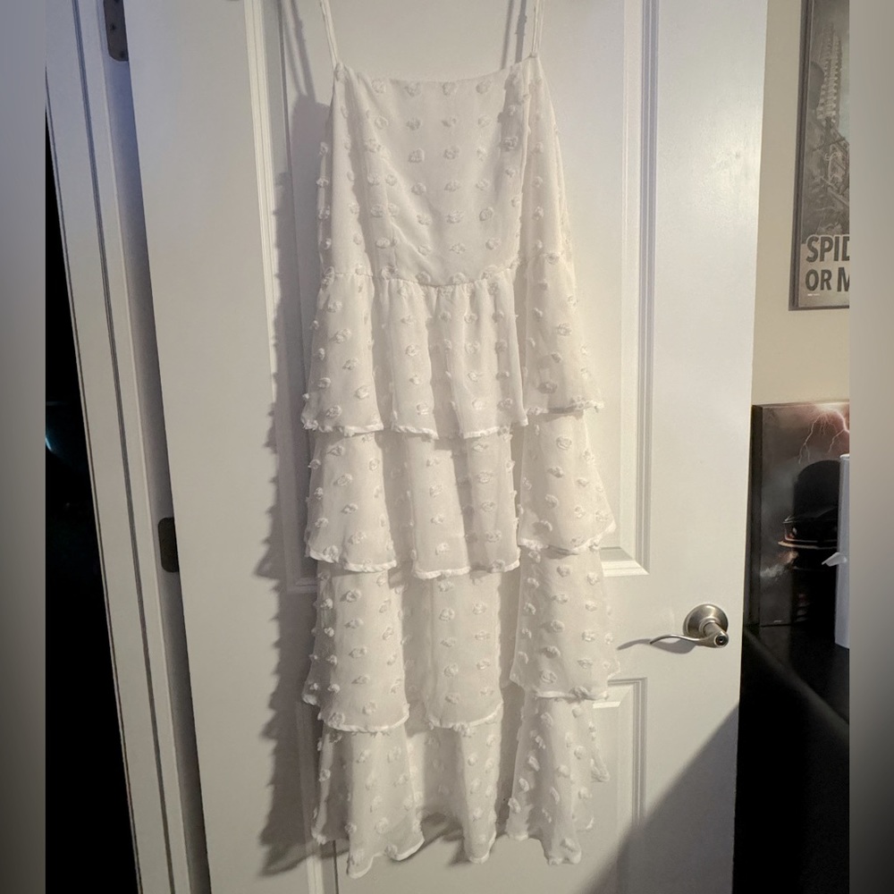White Polka Dot Dress